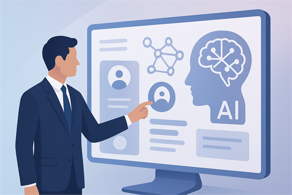 Схема связки 1С и AI: данные клиентов и учёта автоматически передаются в AI-модуль
