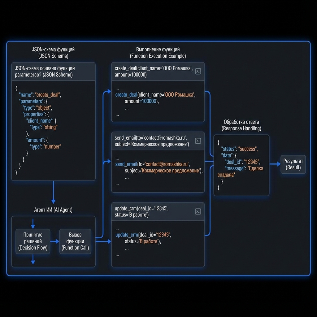 Пример Function Calling для AI агентов