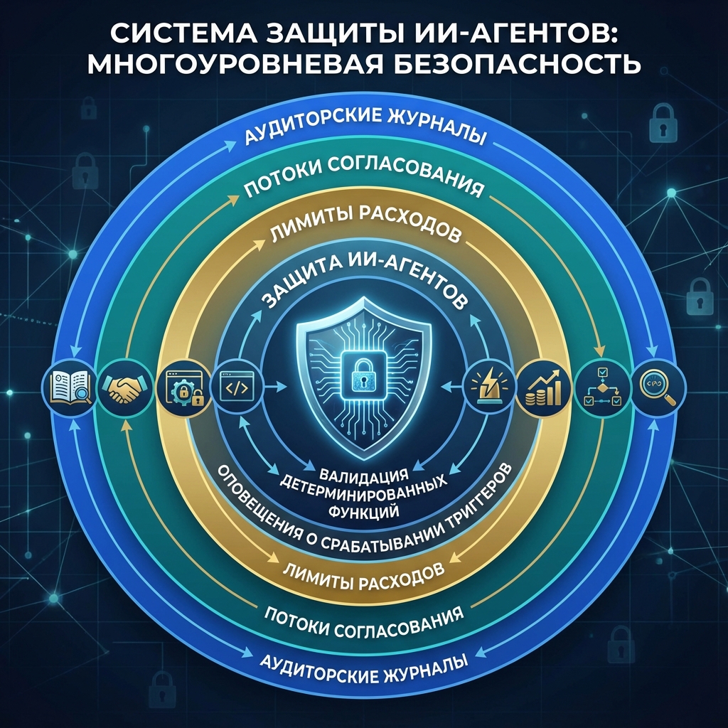 Системы безопасности и контроля для AI агентов
