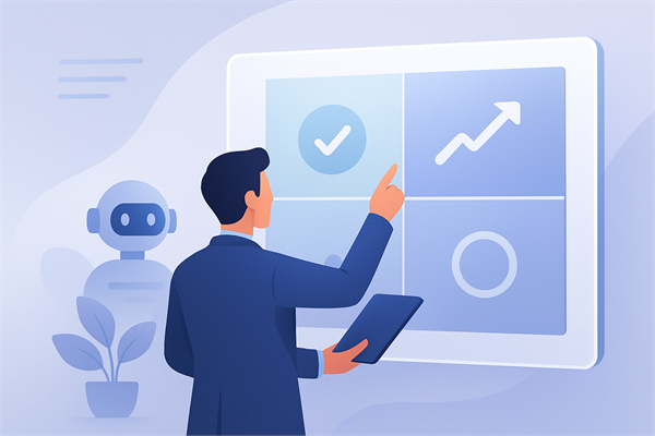 Матрица приоритизации автоматизации: влияние на бизнес vs сложность внедрения. Быстрые победы, стратегические проекты, низкий приоритет