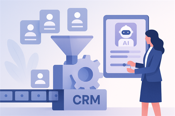 Схема автоматизации обработки лидов в CRM системе