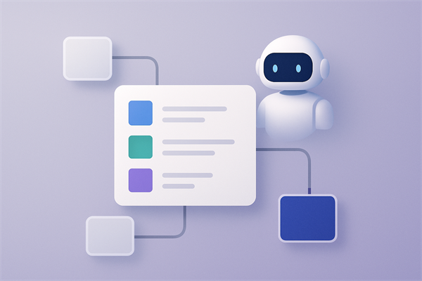Интерфейс BPM-конструктора CrmAI с четырьмя типами блоков: Старт, Процесс, Условие, Конец