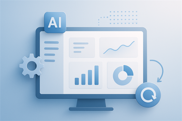 Дашборд результатов автоматизации бизнес-процессов: сокращение времени, экономия бюджета, количество процессов