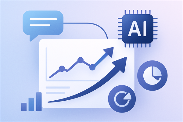 Дашборд метрик чат-аналитики: конверсия, эскалации, время ответа, нулевые результаты поиска