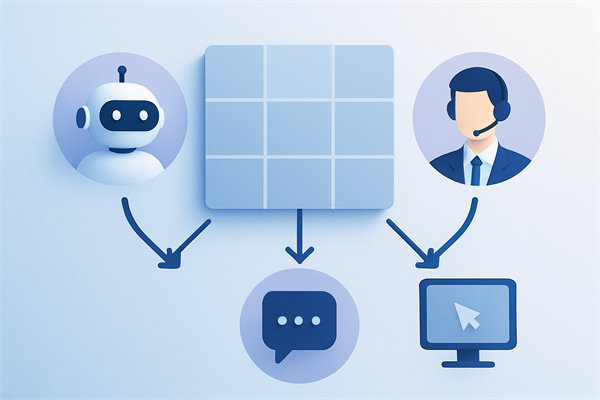 Deflection-матрица: распределение обращений между ботом, оператором и self-service