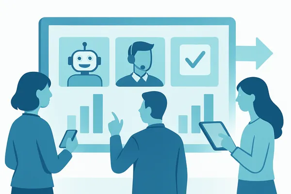 Deflection-матрица: распределение обращений между ботом, оператором и self-service