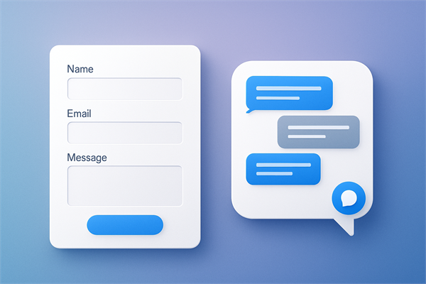 Сравнение формы обратной связи и виджета мессенджера