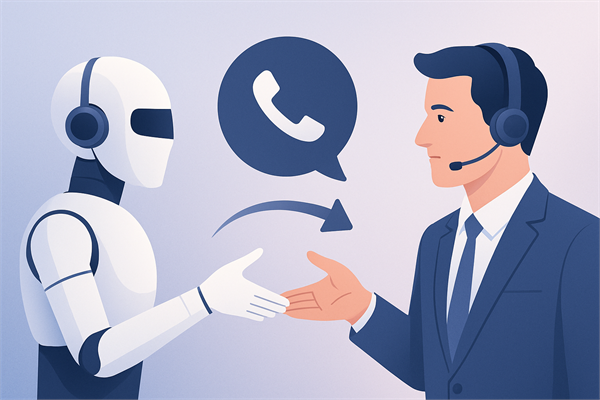 Схема бесшовной передачи звонка от голосового бота оператору колл-центра