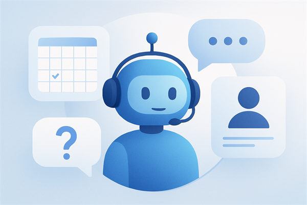 Инфографика: ИИ-чат для сервисных компаний: автоматизация записи, консультаций и поддержки клиентов