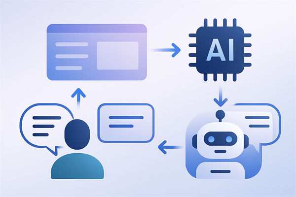 Инфографика: Как работает ИИ-чат: от запроса клиента до готового ответа
