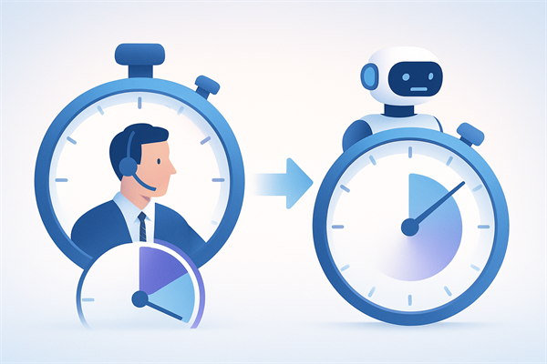 Сравнение времени обработки заявки до и после внедрения AI-автоматизации