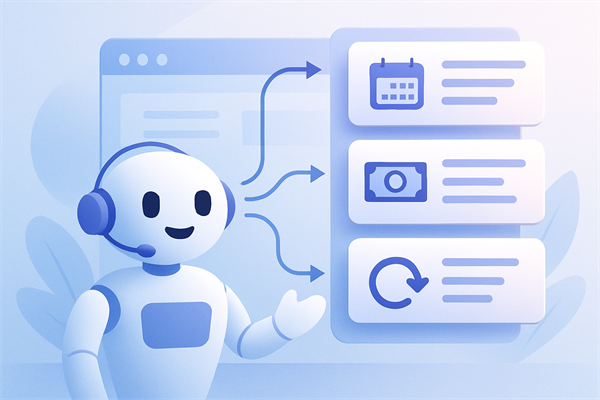 Инфографика: сценарии бота для языкового центра — переносы, оплата, возврат учеников