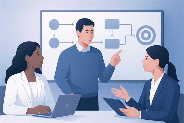 Команда обсуждает CJM