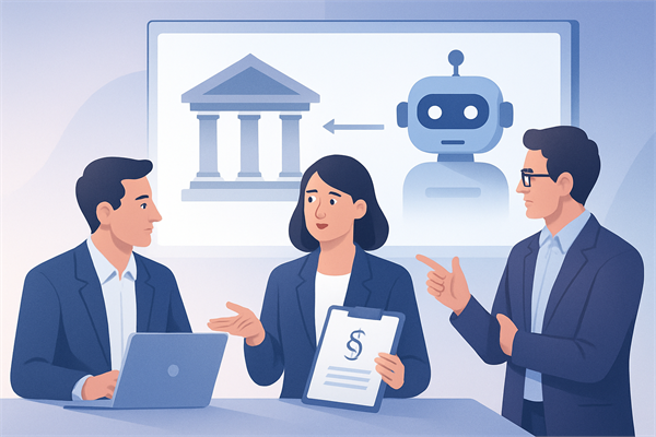 Команда обсуждает юридическую архитектуру чат-бота