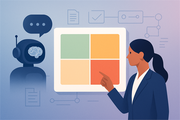 Risk-матрица использования LLM в продажах: низкий, средний, высокий и критический риск по типам задач