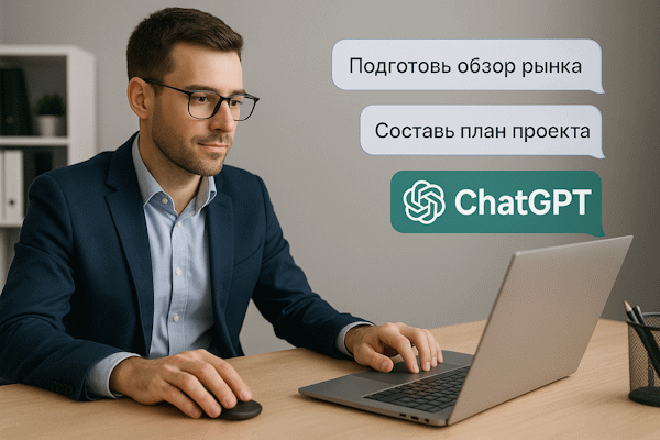 Менеджер работает с подсказками GPT