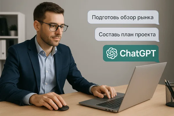 Менеджер работает с подсказками GPT