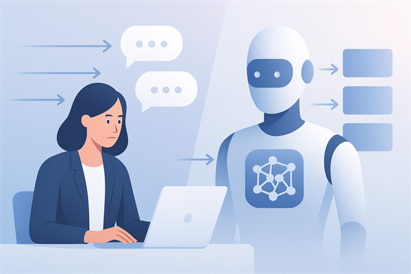 Сравнение throughput: обработка запросов вручную vs с AI-автоматизацией