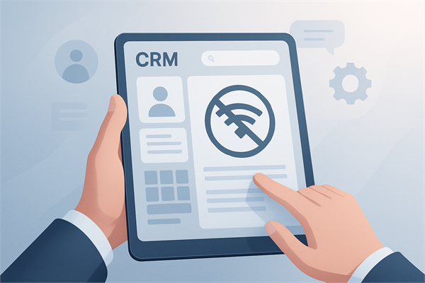 Офлайн-режим CRM на планшете для полевых продаж