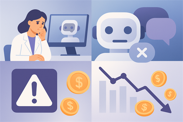 Инфографика: Ошибки при внедрении чат-ботов, которые стоят денег