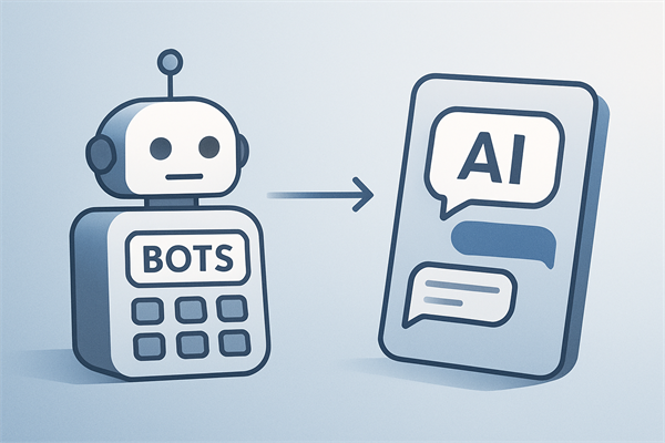 Переход от кнопочных ботов к ИИ-чатам