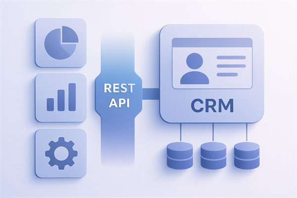 Архитектура REST API CRM — схема взаимодействия между системами