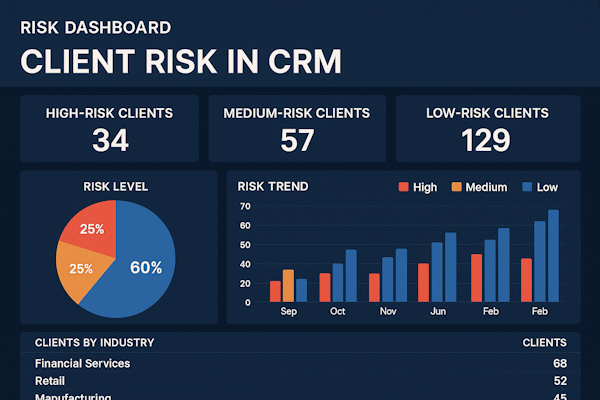 Risk dashboard по клиентским рискам в CRM