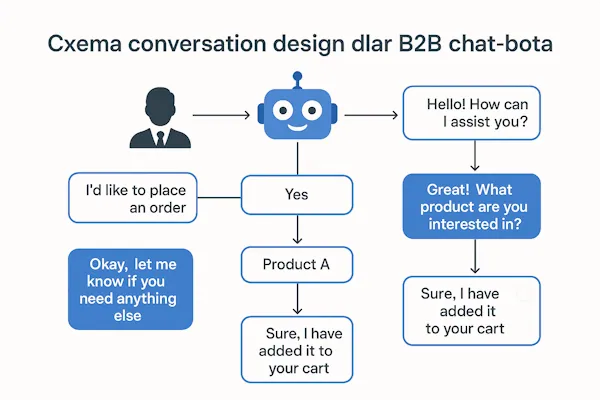 Схема conversation design для B2B чат-бота