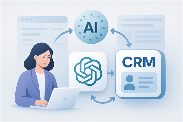 Схема интеграции ChatGPT с CRM системой