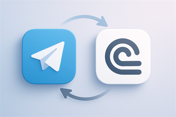 Схема интеграции Telegram, 1С и CRM через вебхуки