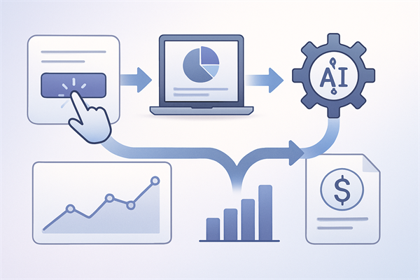 Схема сквозной аналитики: путь данных от клика до продажи