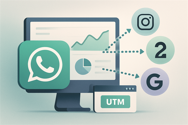 Сквозная аналитика источников клиентов в WhatsApp: отслеживание каналов Instagram, 2GIS, Google через UTM-метки