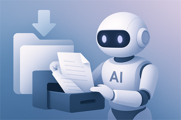 Процесс загрузки документов для обучения AI-бота в CRM